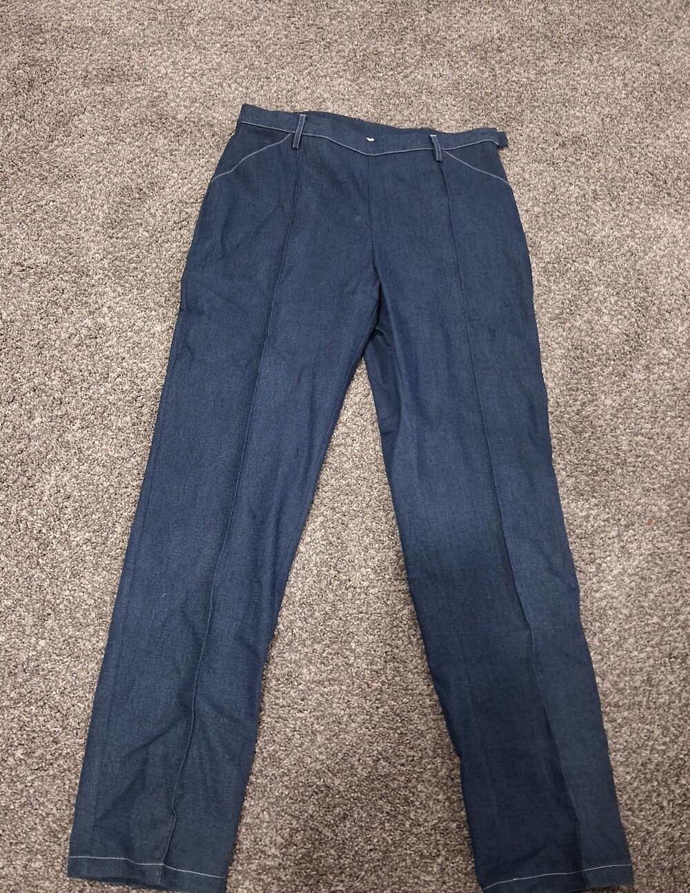 Stizzoli Blue Reptile Print Pants With Side Pockets Size 12